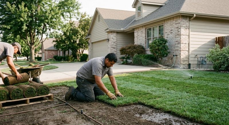 Fescue Sod Installation in Rockwall, TX